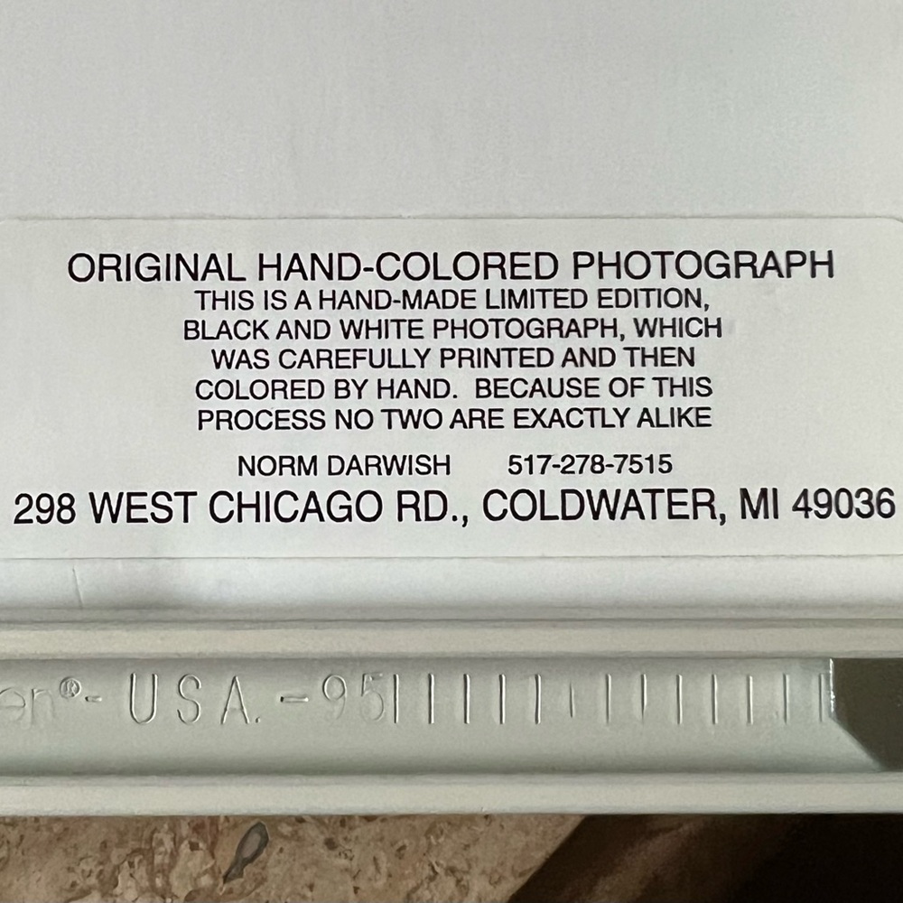 Hand Colored Limited Edition Norm Darwish “Shopping Break” Black & White Photo - Picture 5 of 7